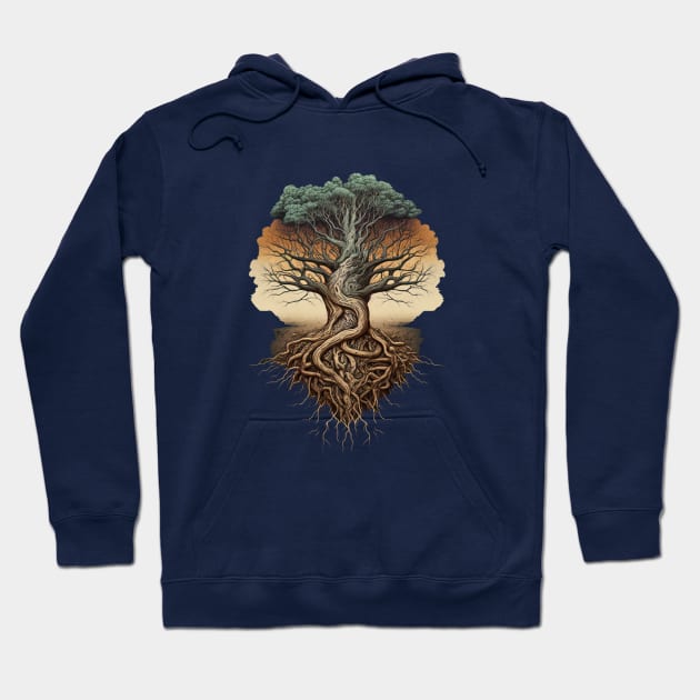 Strong nature: Majestic Foliage Hoodie by Arthur Attire